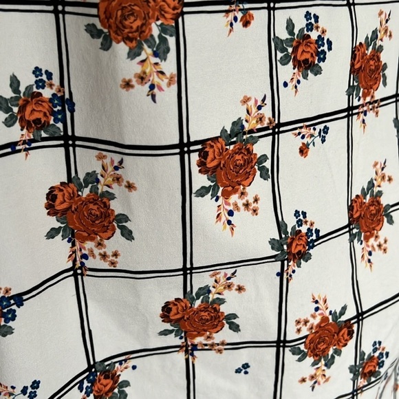 ZARA White floral ruffle dress size M - Picture 7 of 11